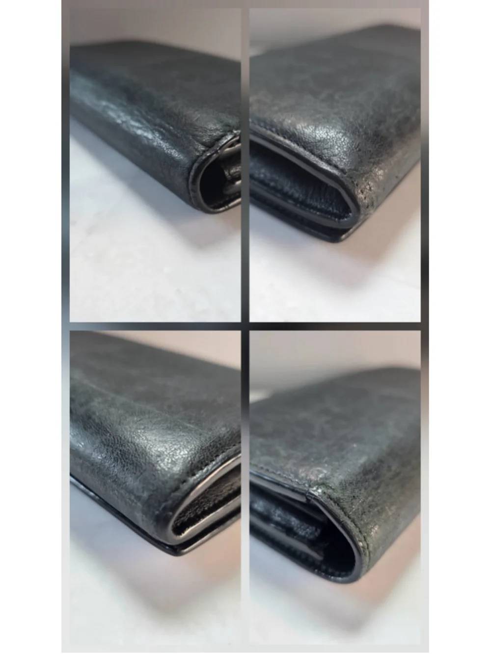 Saint Laurent YSL Black Leather Wallet